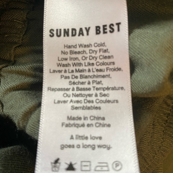 Aritzia Sunday Best Romper Green Size S - Picture 5 of 6